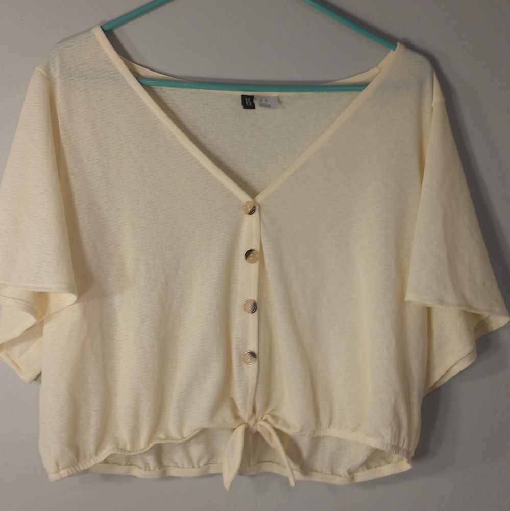 Yellow H&M Crop Top